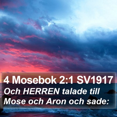 4 Mosebok 2:1 SV1917 Bible Verse Image