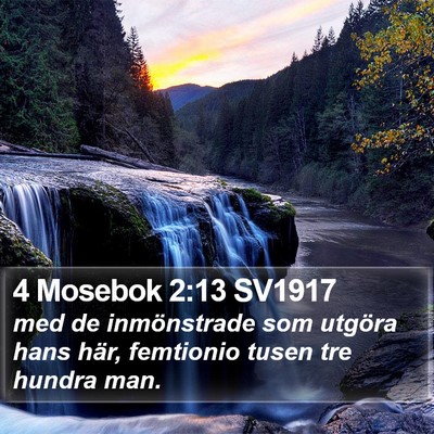 4 Mosebok 2:13 SV1917 Bible Verse Image