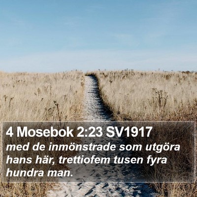 4 Mosebok 2:23 SV1917 Bible Verse Image