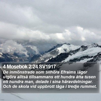 4 Mosebok 2:24 SV1917 Bible Verse Image