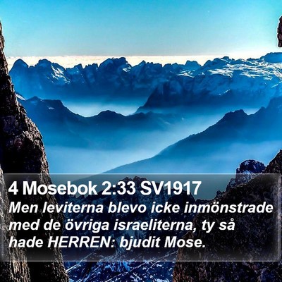 4 Mosebok 2:33 SV1917 Bible Verse Image