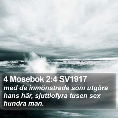 4 Mosebok 2:4 SV1917 Bible Verse Image