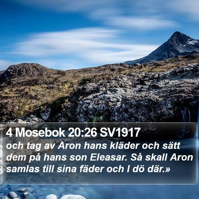4 Mosebok 20:26 SV1917 Bible Verse Image