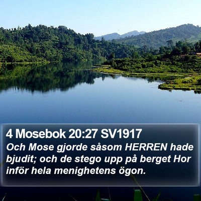 4 Mosebok 20:27 SV1917 Bible Verse Image