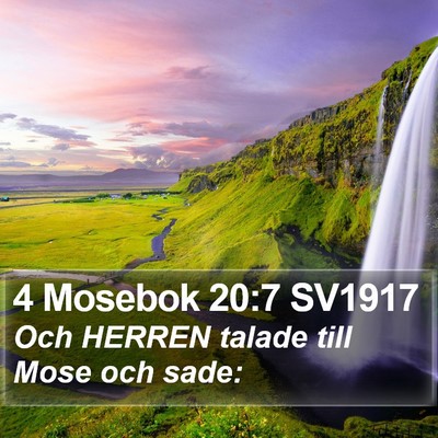 4 Mosebok 20:7 SV1917 Bible Verse Image