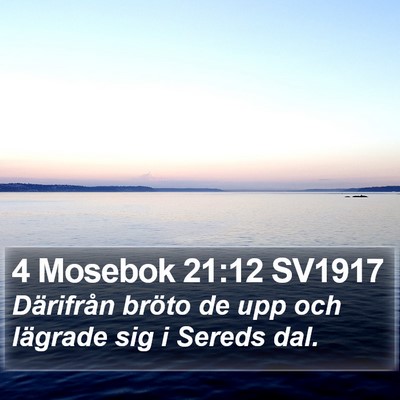 4 Mosebok 21:12 SV1917 Bible Verse Image