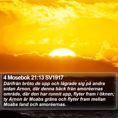4 Mosebok 21:13 SV1917 Bible Verse Image