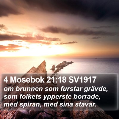 4 Mosebok 21:18 SV1917 Bible Verse Image