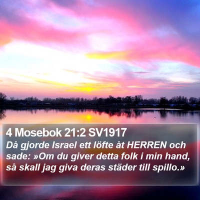 4 Mosebok 21:2 SV1917 Bible Verse Image