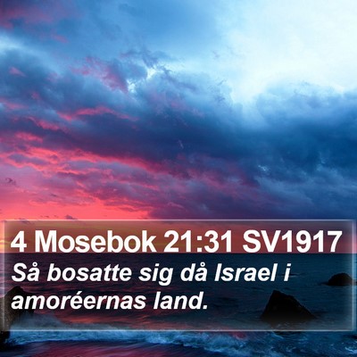 4 Mosebok 21:31 SV1917 Bible Verse Image