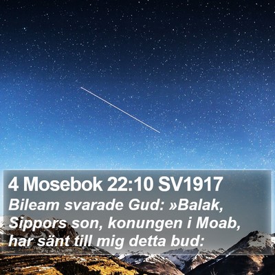 4 Mosebok 22:10 SV1917 Bible Verse Image