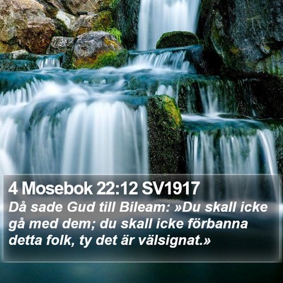 4 Mosebok 22:12 SV1917 Bible Verse Image