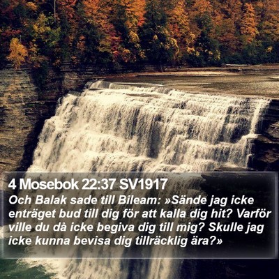 4 Mosebok 22:37 SV1917 Bible Verse Image