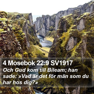 4 Mosebok 22:9 SV1917 Bible Verse Image