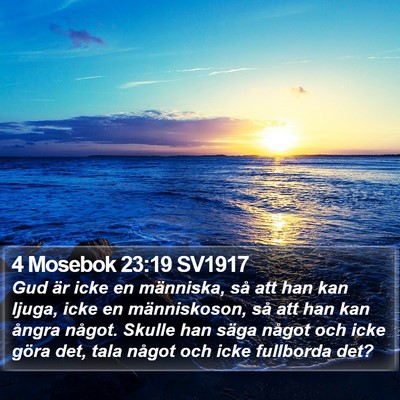 4 Mosebok 23:19 SV1917 Bible Verse Image