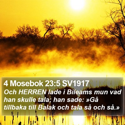 4 Mosebok 23:5 SV1917 Bible Verse Image