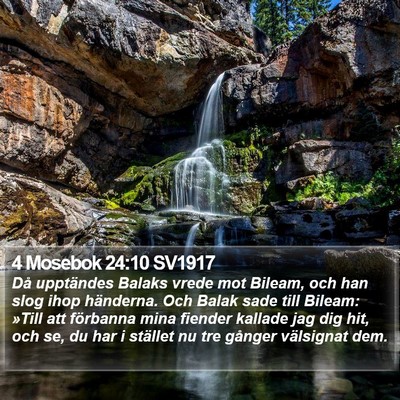 4 Mosebok 24:10 SV1917 Bible Verse Image