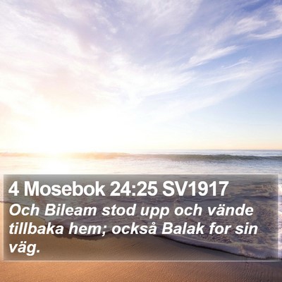 4 Mosebok 24:25 SV1917 Bible Verse Image