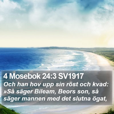 4 Mosebok 24:3 SV1917 Bible Verse Image