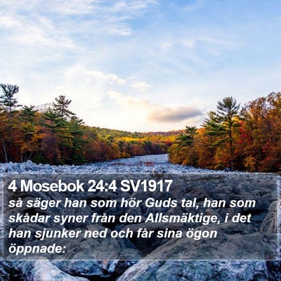 4 Mosebok 24:4 SV1917 Bible Verse Image
