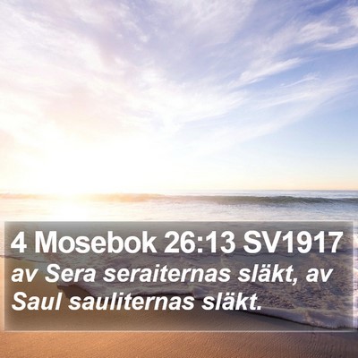 4 Mosebok 26:13 SV1917 Bible Verse Image