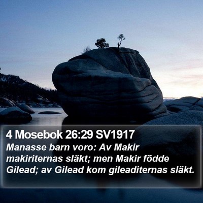 4 Mosebok 26:29 SV1917 Bible Verse Image