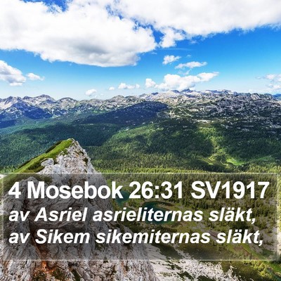 4 Mosebok 26:31 SV1917 Bible Verse Image