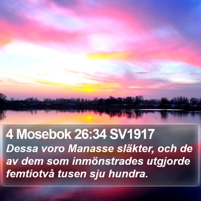 4 Mosebok 26:34 SV1917 Bible Verse Image