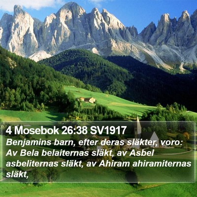 4 Mosebok 26:38 SV1917 Bible Verse Image