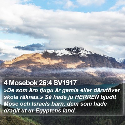 4 Mosebok 26:4 SV1917 Bible Verse Image