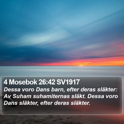 4 Mosebok 26:42 SV1917 Bible Verse Image