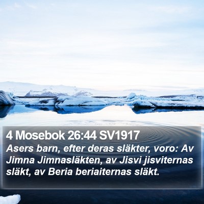 4 Mosebok 26:44 SV1917 Bible Verse Image