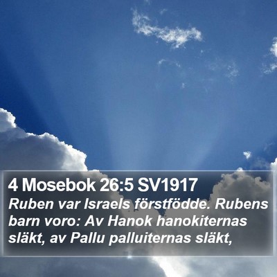 4 Mosebok 26:5 SV1917 Bible Verse Image
