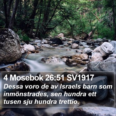 4 Mosebok 26:51 SV1917 Bible Verse Image