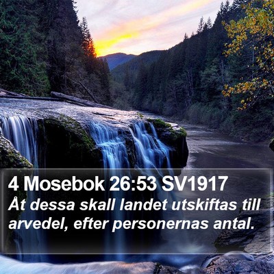 4 Mosebok 26:53 SV1917 Bible Verse Image