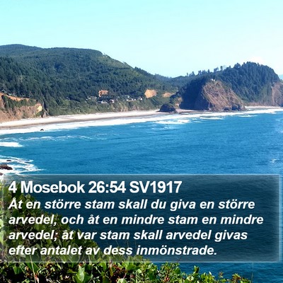 4 Mosebok 26:54 SV1917 Bible Verse Image