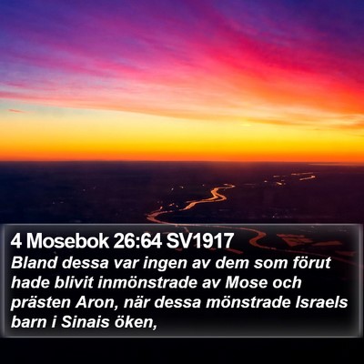4 Mosebok 26:64 SV1917 Bible Verse Image