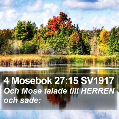 4 Mosebok 27:15 SV1917 Bible Verse Image