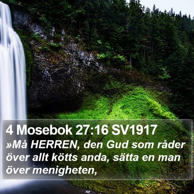 4 Mosebok 27:16 SV1917 Bible Verse Image