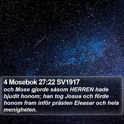 4 Mosebok 27:22 SV1917 Bible Verse Image