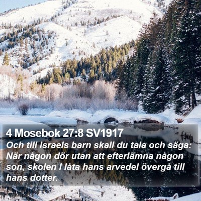 4 Mosebok 27:8 SV1917 Bible Verse Image
