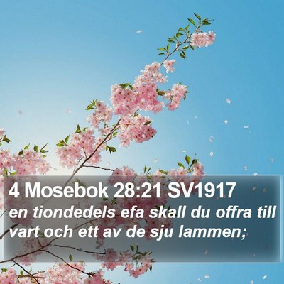 4 Mosebok 28:21 SV1917 Bible Verse Image