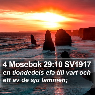 4 Mosebok 29:10 SV1917 Bible Verse Image