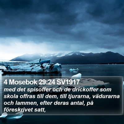 4 Mosebok 29:24 SV1917 Bible Verse Image