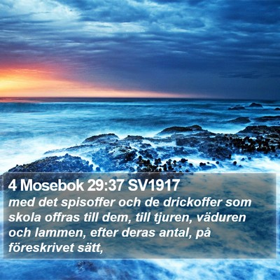 4 Mosebok 29:37 SV1917 Bible Verse Image
