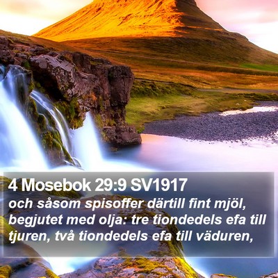 4 Mosebok 29:9 SV1917 Bible Verse Image