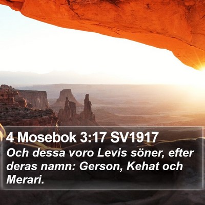 4 Mosebok 3:17 SV1917 Bible Verse Image