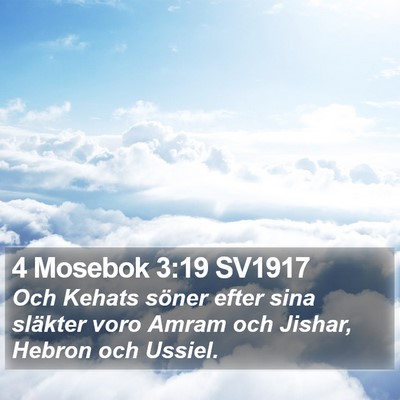 4 Mosebok 3:19 SV1917 Bible Verse Image