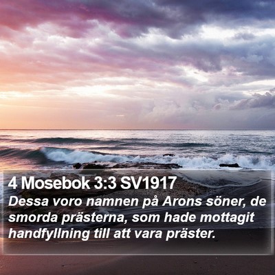 4 Mosebok 3:3 SV1917 Bible Verse Image