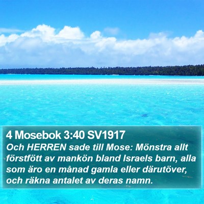 4 Mosebok 3:40 SV1917 Bible Verse Image